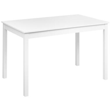 Table de repas BARLEE Blanc 120 cm 75 cm Bois de peuplier product