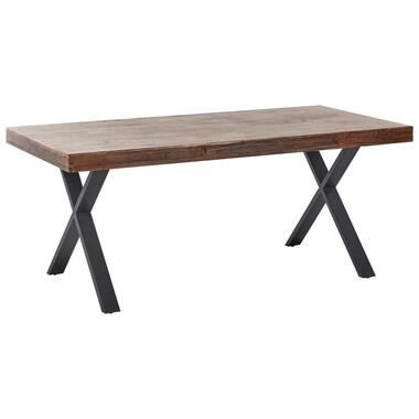 CLIFTON - Eettafel - Donkerbruin - 180 x 90 cm - Grenenhout product
