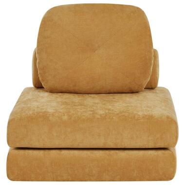 OLDEN - Slaapbank - Mosterdgeel - Stof product