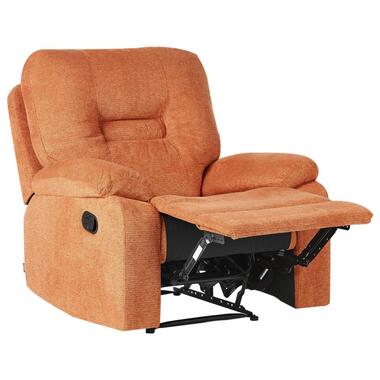 BERGEN - Fauteuil handmatig verstelbaar - Oranje - Polyester product