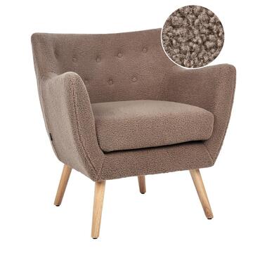 DRAMMEN - Chesterfield fauteuil - Bruin - Bouclé product