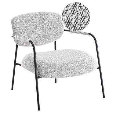 AUSVIKA - Fauteuil - Zwart/Wit - Polyester product