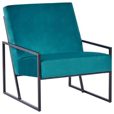 Fauteuil DELARY Velours Bleu paon product