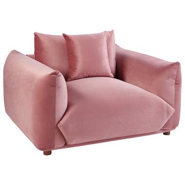LUVOS - Fauteuil - Roze - Fluweel product
