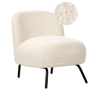 KUMLA - Fauteuil - Gebroken wit - Bouclé product