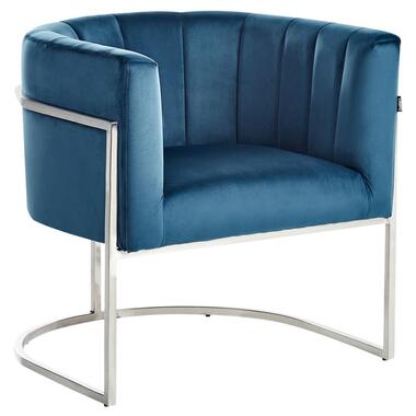 Fauteuil LARVIK Velours Bleu product