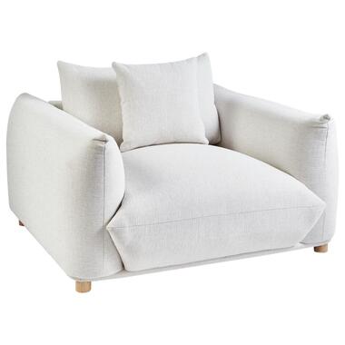 LUVOS - Fauteuil - Gebroken wit - Stof product