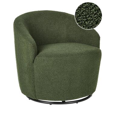 Fauteuil pivotant DAVIK Bouclé Vert foncé product