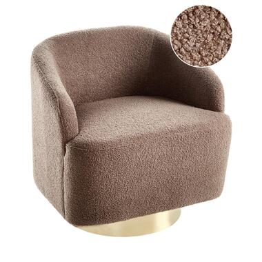 LAVIK - Fauteuil - Bruin - Bouclé product