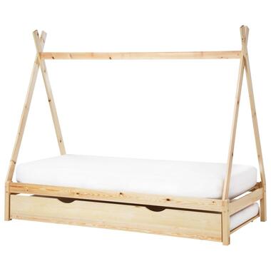 Lit gigogne enfant Bois de pin TALMONTIERS 90 x 200 cm Marron clair product