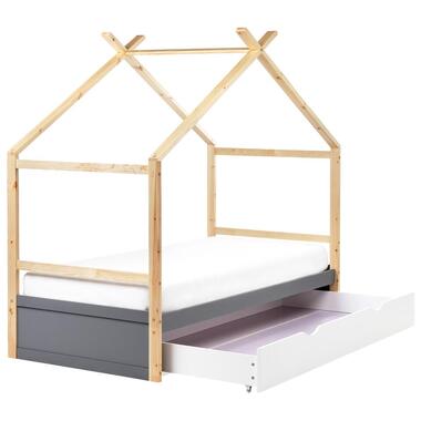 ORGEVAL - Daybed voor kinderen - Grijs - 90 x 200 cm - Grenenhout product