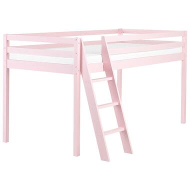 Lit à mit-hauteur Bois de pin ASCOUX 90 x 200 cm Rose product