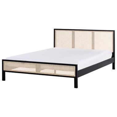 Lit avec sommier Bois de pin SALERNAS 160 x 200 cm Noir product