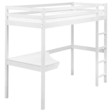 Lit superposé avec bureau Bois de pin LOURY 90 x 200 cm Blanc product