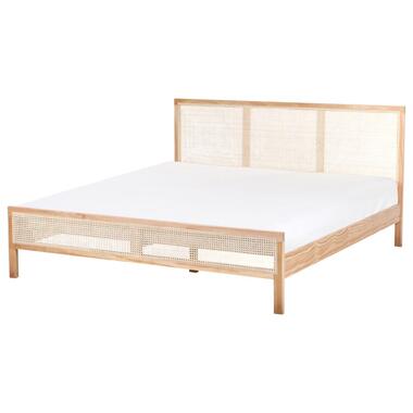 Lit avec sommier Bois de pin SALERNAS 180 x 200 cm Marron clair product