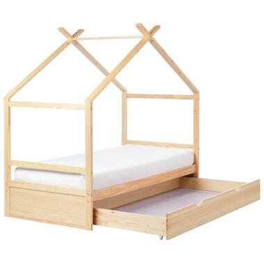 ORGEVAL - Daybed voor kinderen - Lichtbruin - 90 x 200 cm - Grenenhout product