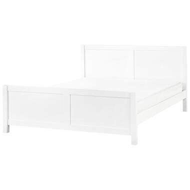 CHAMPAGNAT - Tweepersoonsbed - Wit - 180 x 200 cm - Rubberhout product