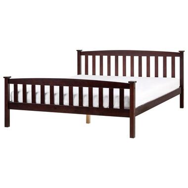 Lit avec sommier Bois de pin GIVERNY 160 x 200 cm Marron foncé product