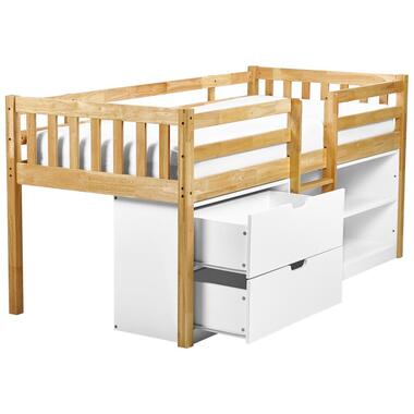 Lit à mit-hauteur Bois SUSVILLE 90 x 200 cm Marron clair product