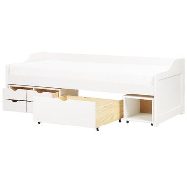 ROYVILLE - Bed met opbergruimte - Wit - 90 x 200 cm - Hout product