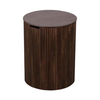Lewis & Loft Bijzettafel Lonne - FSC® mangohout – ⌀40 – Walnoot bruin product