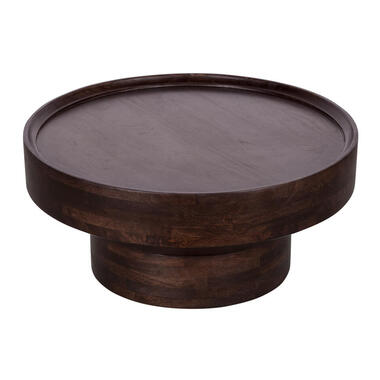 Lewis & Loft Salontafel Luus - FSC® mangohout - ⌀80 - Walnoot bruin product