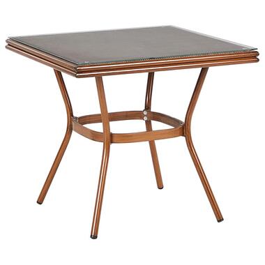 Table de salle à manger de jardin CASPRI II 80 cm 80 cm Verre Gris product