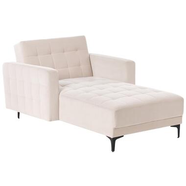 Chaise longue ABERDEEN Velours Beige clair product