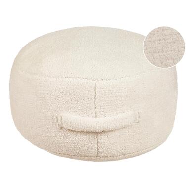 Pouf ADLANA Bouclé Beige clair 50 cm 50 cm 30 cm product