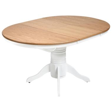 AKRON - Uitschuifbare eettafel - Lichtbruin - 106/150 cm - Rubberhout product