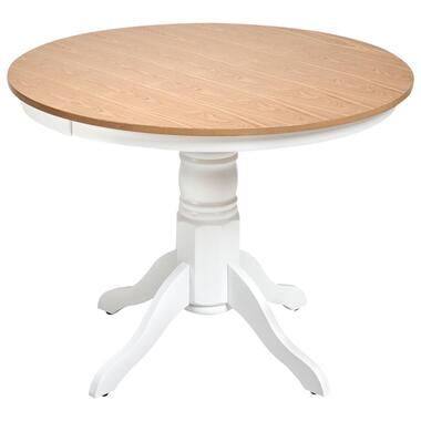 AKRON - Ronde eettafel - Lichtbruin - 100 cm - Essenhoutfineer product