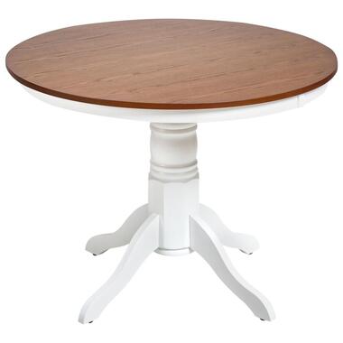 AKRON - Ronde eettafel - Donkerbruin - 100 cm - Essenhoutfineer product