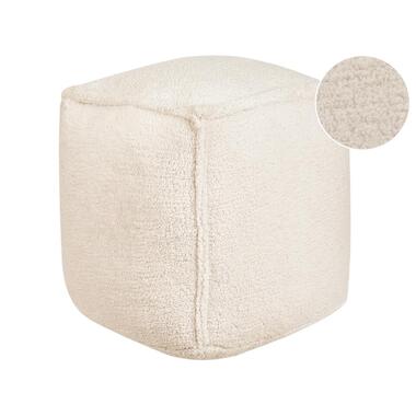 Pouf ALIPUR Bouclé Beige clair 40 cm 40 cm 40 cm product