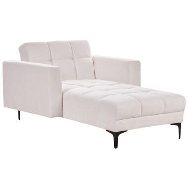 ALNES - Chaise longue - Gebroken wit - Polyester product