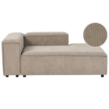 Chaise longue côté gauche ARDAL Velours côtelé Taupe product