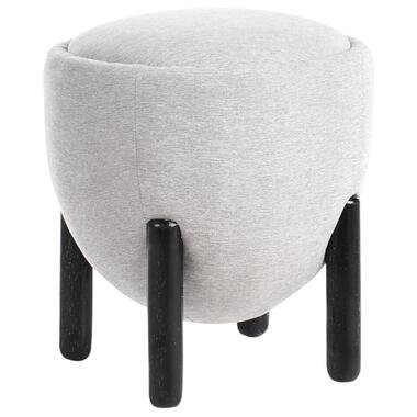 Pouf ARCHIE Lin synthétique Gris 47 cm 47 cm 48 cm product