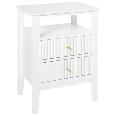 ASSISI - Nachtkastje 2 lade - Wit - MDF product