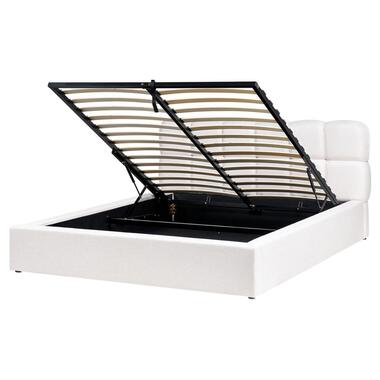 BASTON - Bed met opbergruimte - Off-white - 160 x 200 cm - Stof product