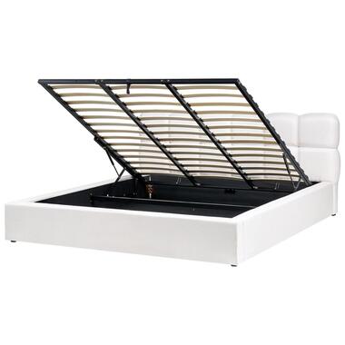 BASTON - Bed met opbergruimte - Off-white - 180 x 200 cm - Stof product