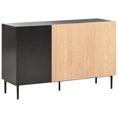 BLYTHE - Sideboard 3-deurs - Zwart/Bruin - MDF product