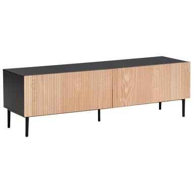 BLYTHE - TV-meubel - Zwart/Bruin - MDF product