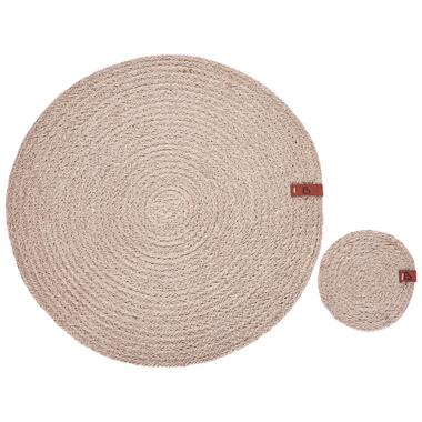 Ensemble sets de table et sous-verres BUSHMINT Naturel Jute product