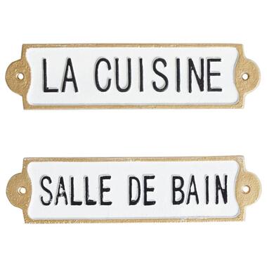 ISERE - Wanddecoratie set van 2 - Wit - IJzer product