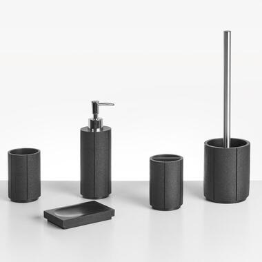 HUALLAGA - Badkameraccessoireset - Zwart - Polyresin product