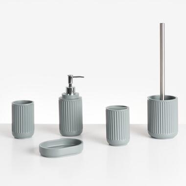 HUARMEY - Badkameraccessoireset - Lichtgrijs - Polyresin product