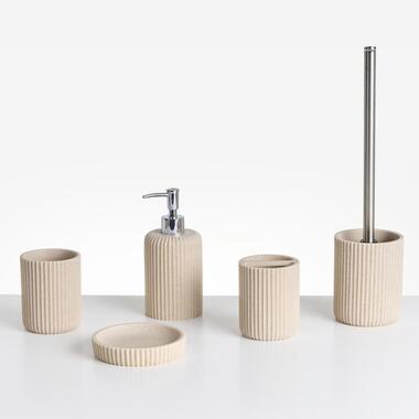 CAMANA - Badkameraccessoireset - Lichtbeige - Polyresin product