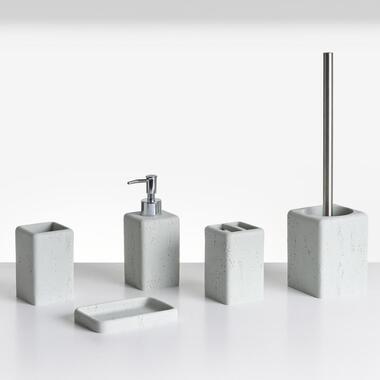 VILCANOTA - Badkameraccessoireset - Grijs - Polyresin product