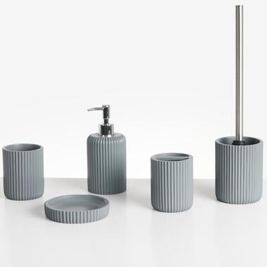 CAMANA - Badkameraccessoireset - Lichtgrijs - Polyresin product
