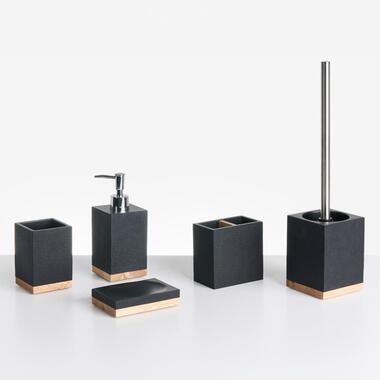 TAPICHE - Badkameraccessoireset - Zwart - Polyresin product