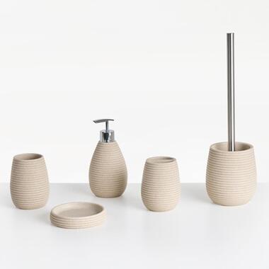 QUILA - Badkameraccessoireset - Lichtbeige - Polyresin product